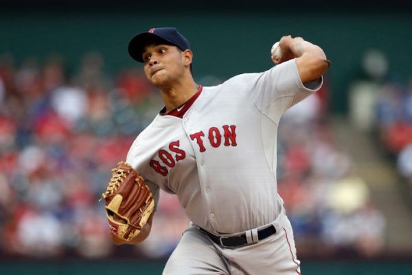 Eduardo Rodriguez didn't show any jitters in his major league debut, leading Boston to a 5-1 win.  (AP Photo/Brandon Wade)